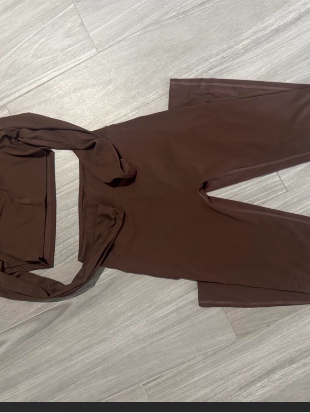 Women's High-Waist Brown Wide-Leg Jumpsuit
